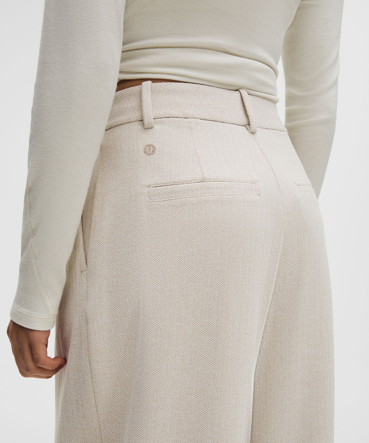 Daydrift High-Rise Wide-Leg Trouser ShortHerringbone