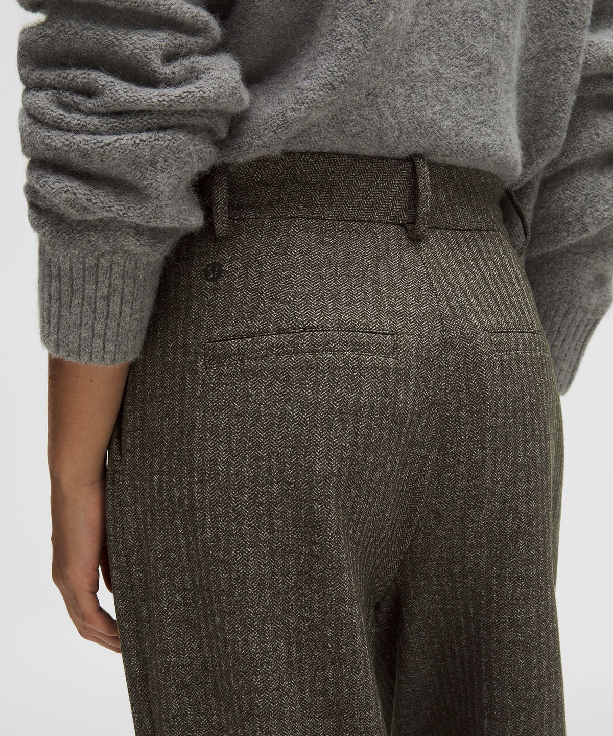 Daydrift High-Rise Wide-Leg Trouser ShortHerringbone
