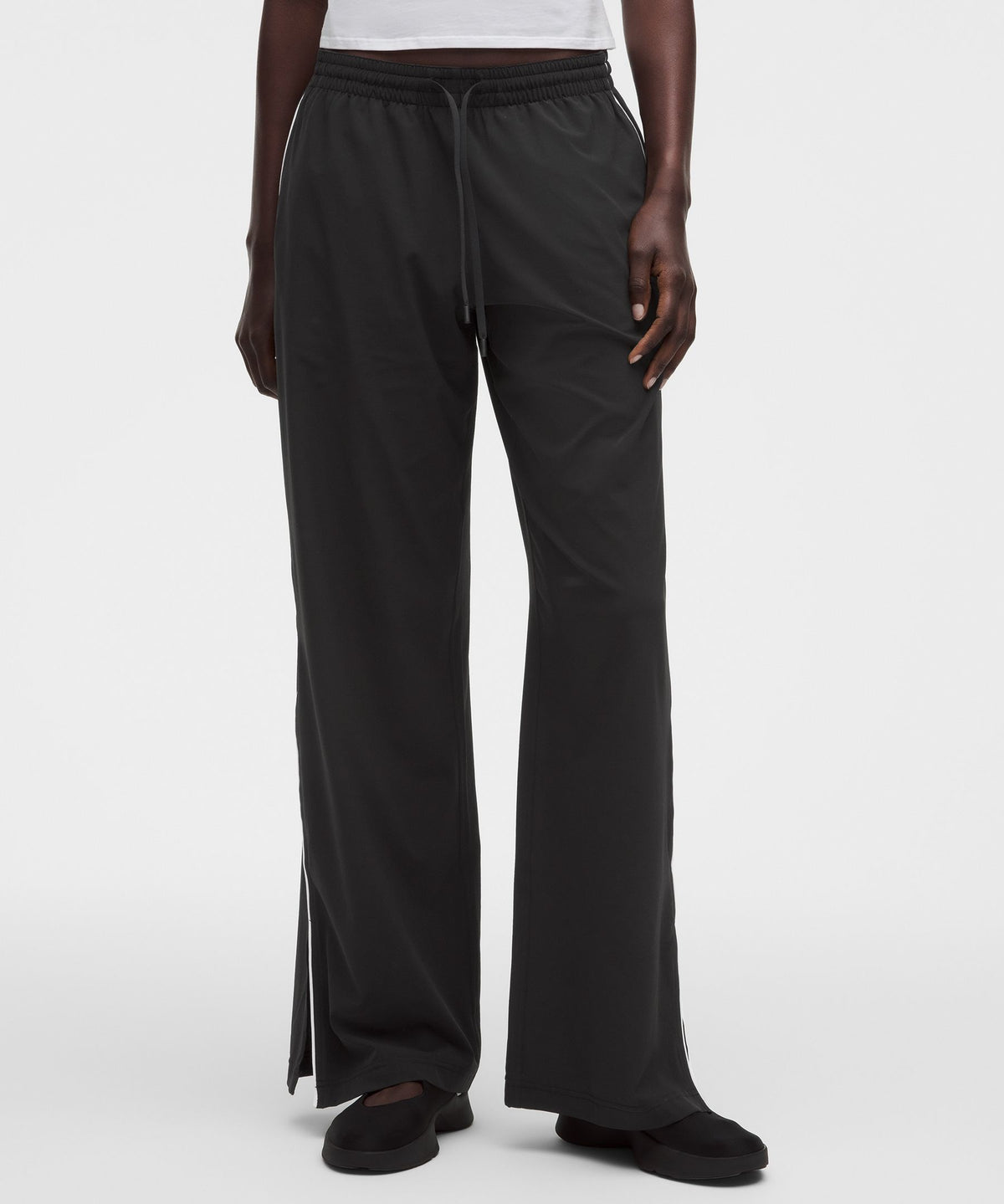 Court Rival Wide-Leg Track Pant RegularStitched Logo