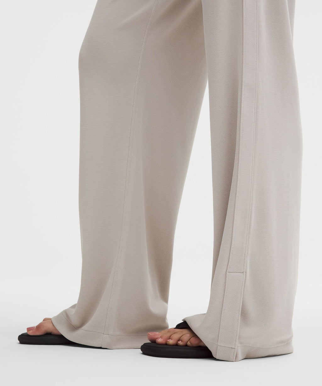 Softstreme High-Rise Wide-Leg Pique PantRegular