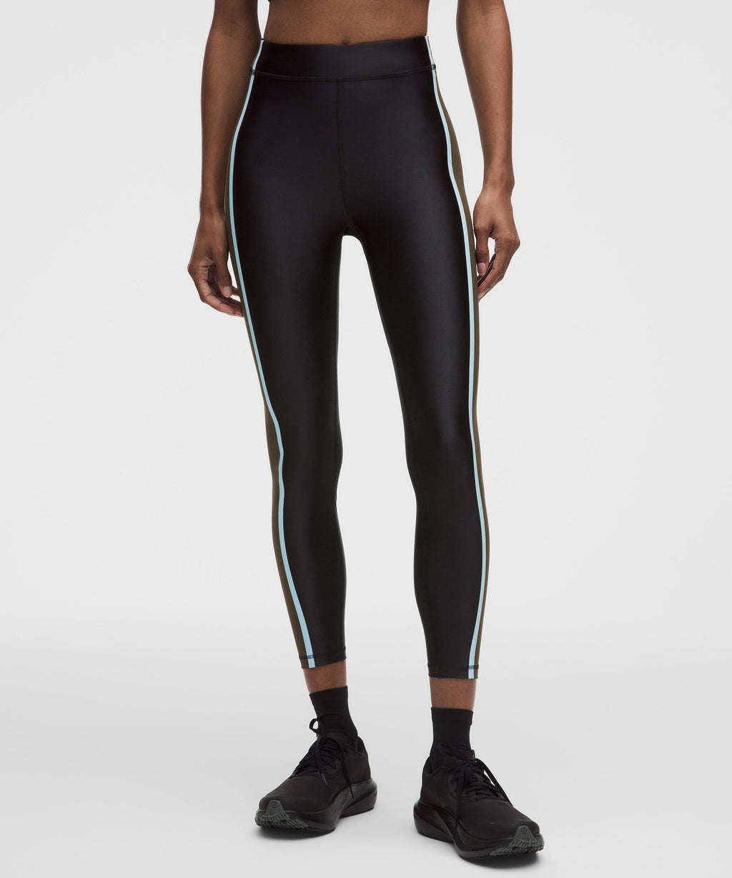 Satin Shine High-Rise Tight 25"Stripe