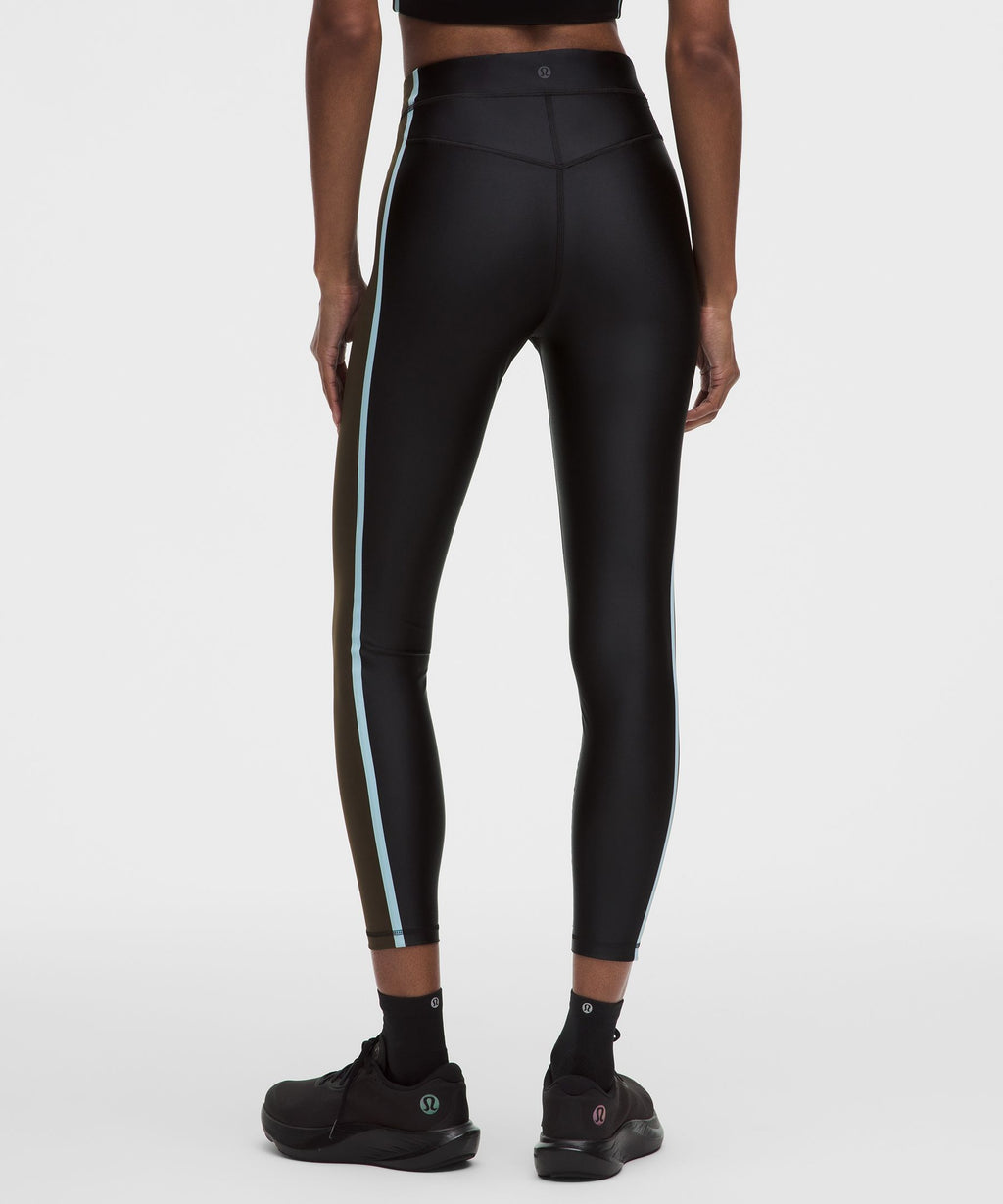 Satin Shine High-Rise Tight 25"Stripe