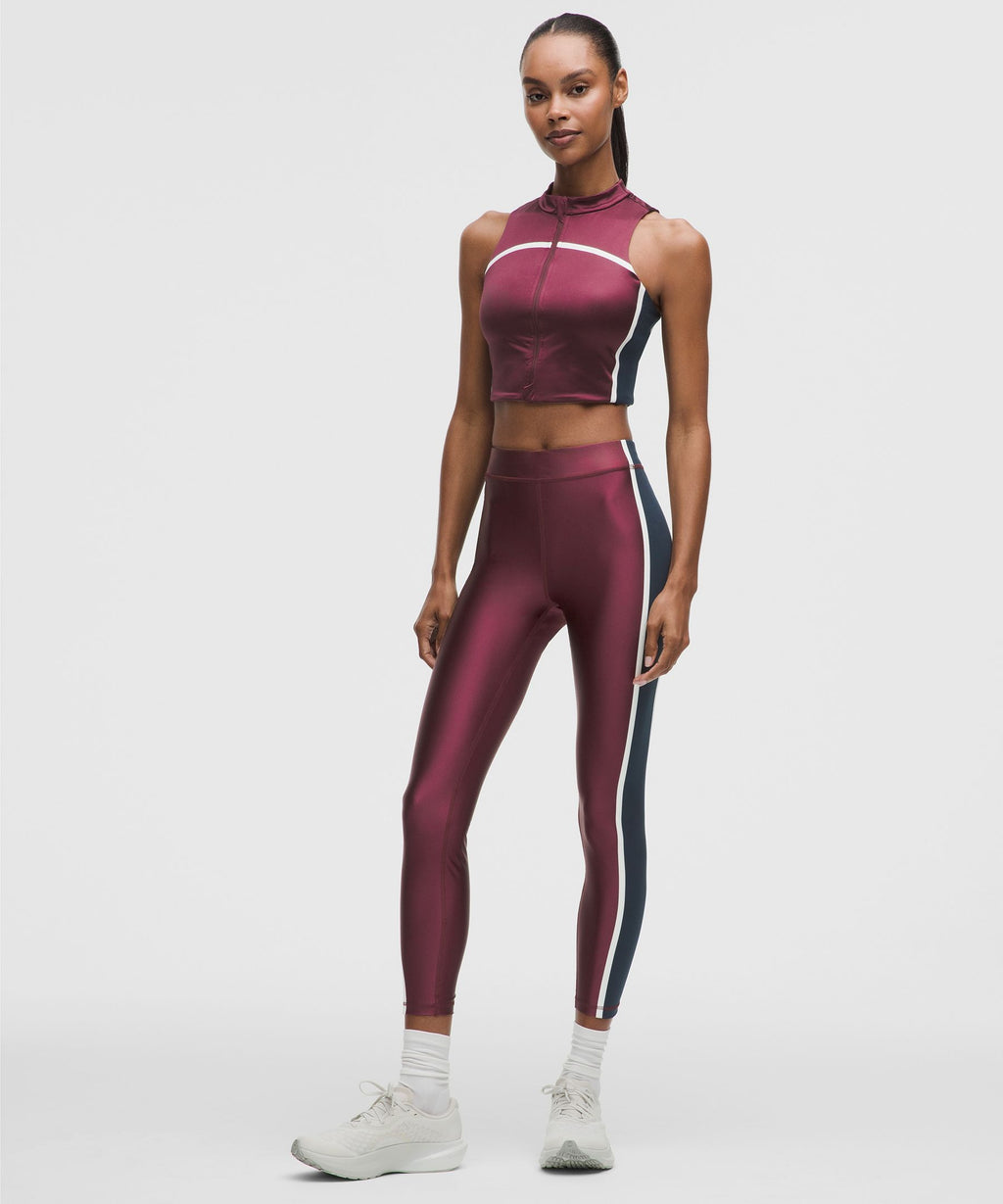 Satin Shine High-Rise Tight 25"Stripe