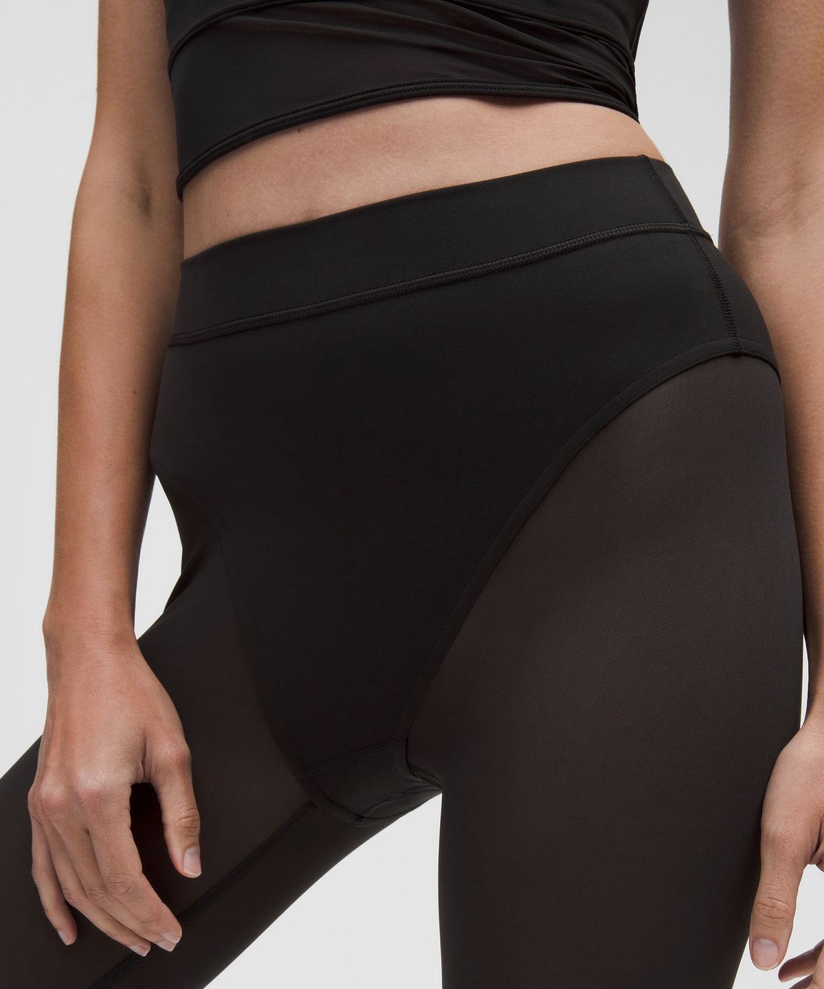 Nulu High-Rise Mesh-Leg Tight 28"