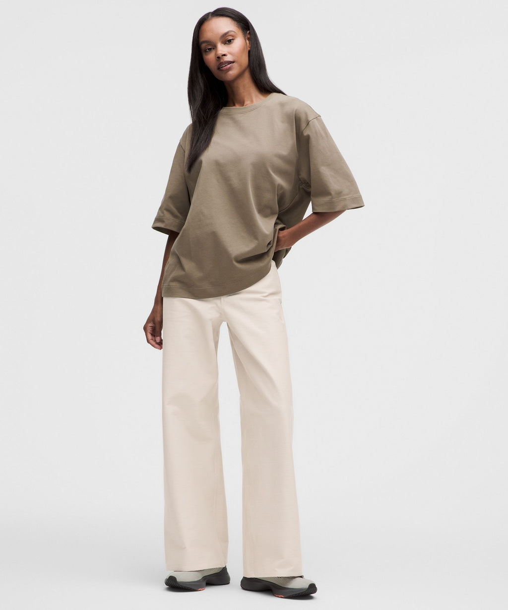 EasyFive Low-Rise Classic Wide-Leg PantShort