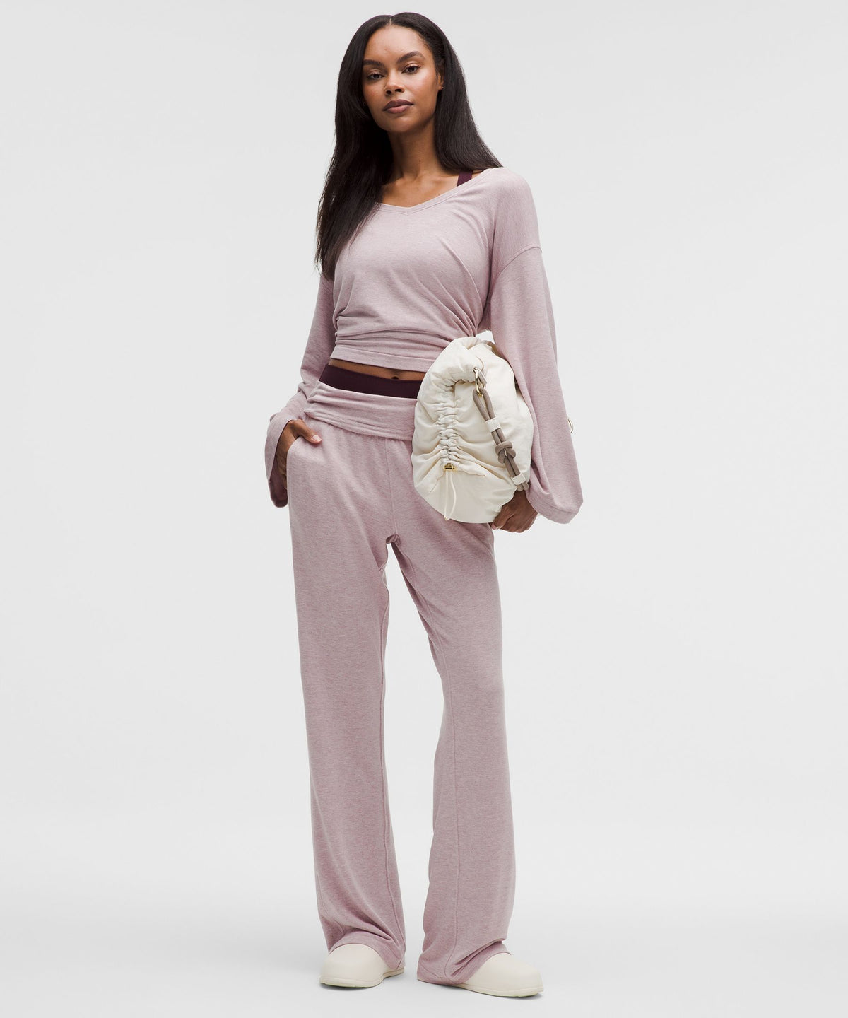 BeCalm Mid-Rise Flared Pant