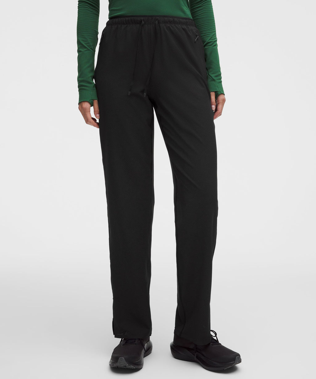 Textured Mesh High-Rise Running Pant