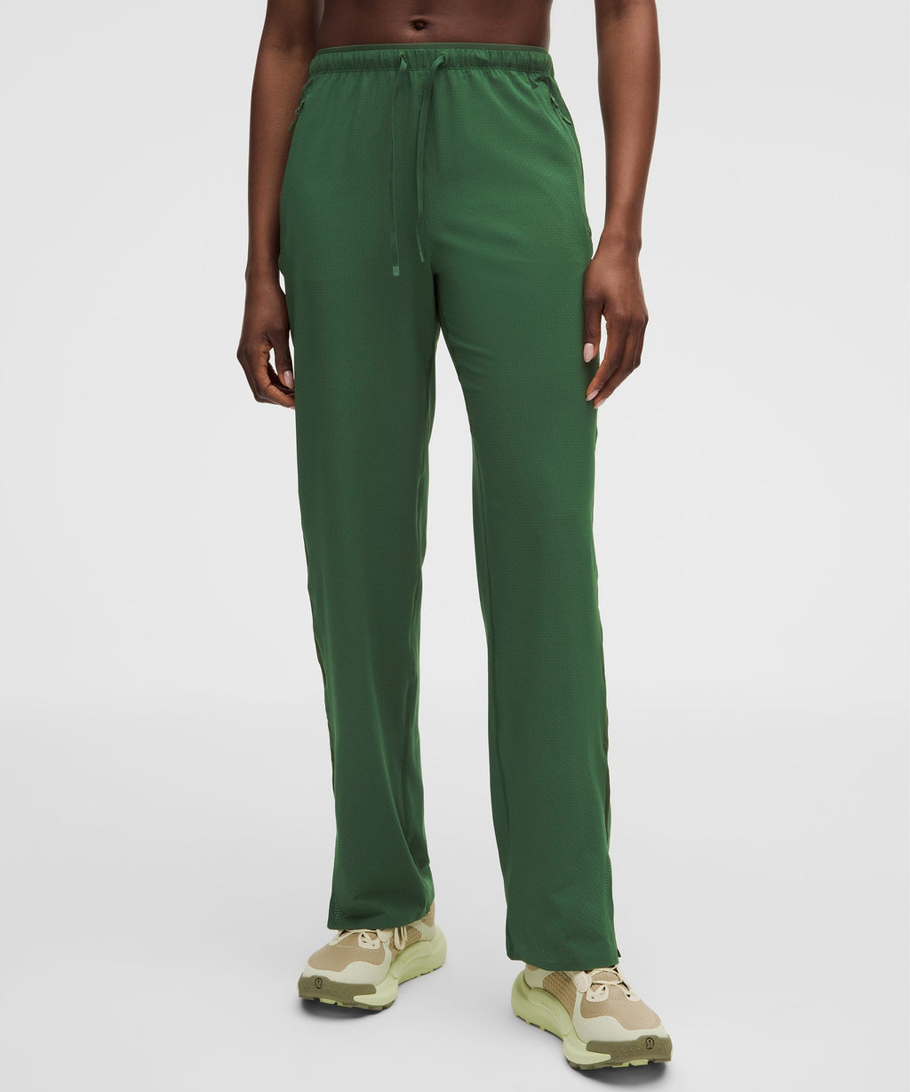 Textured Mesh High-Rise Running Pant