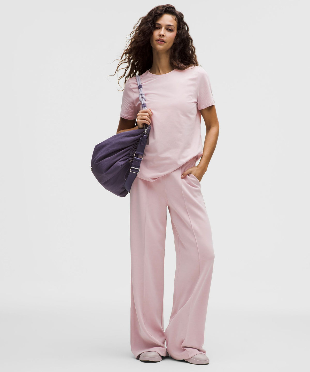 Softstreme Pintuck High-Rise Wide-Leg PantRegular