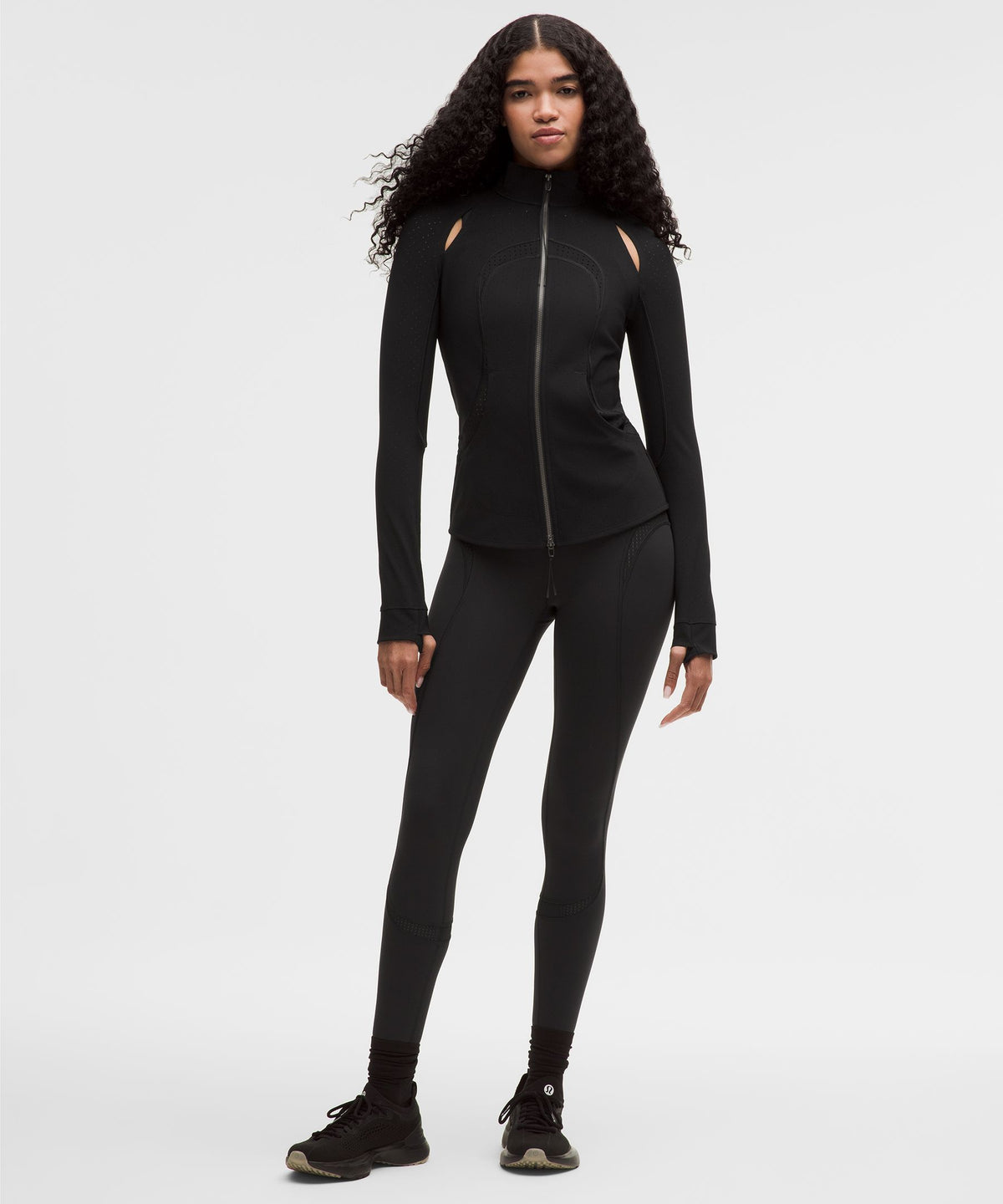 Mesh Panelled High-Rise Tight 28"SLNSH Collection