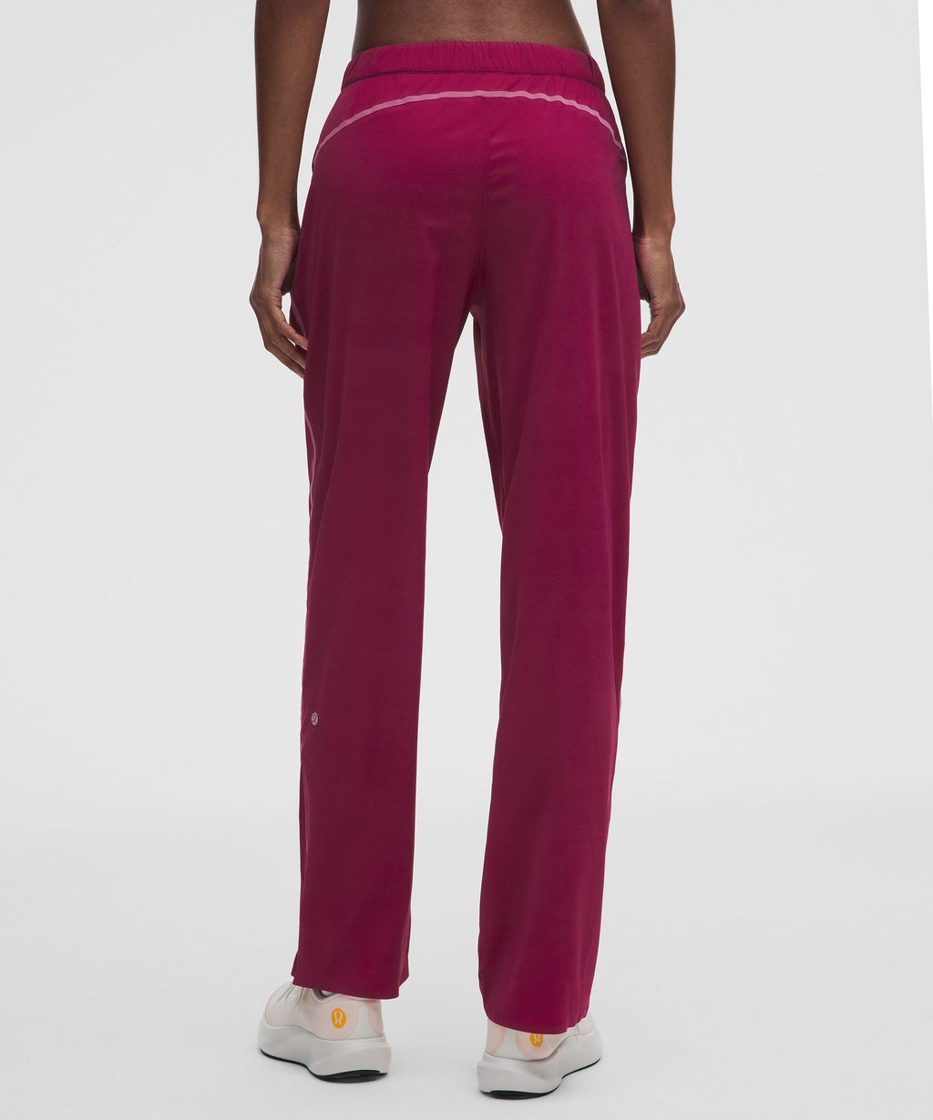Two-Toned Mid-Rise Track Pant