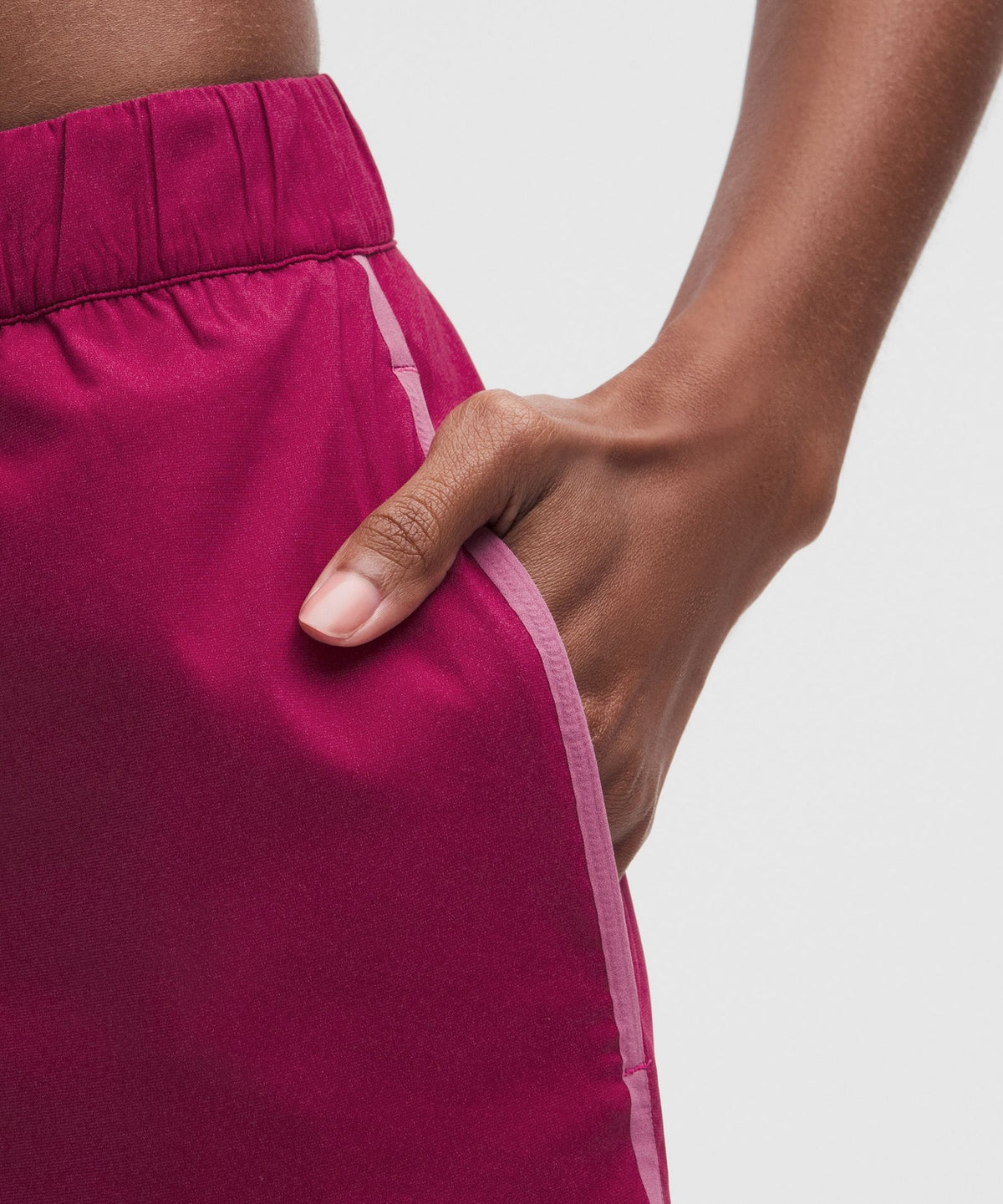 Two-Toned Mid-Rise Track Pant