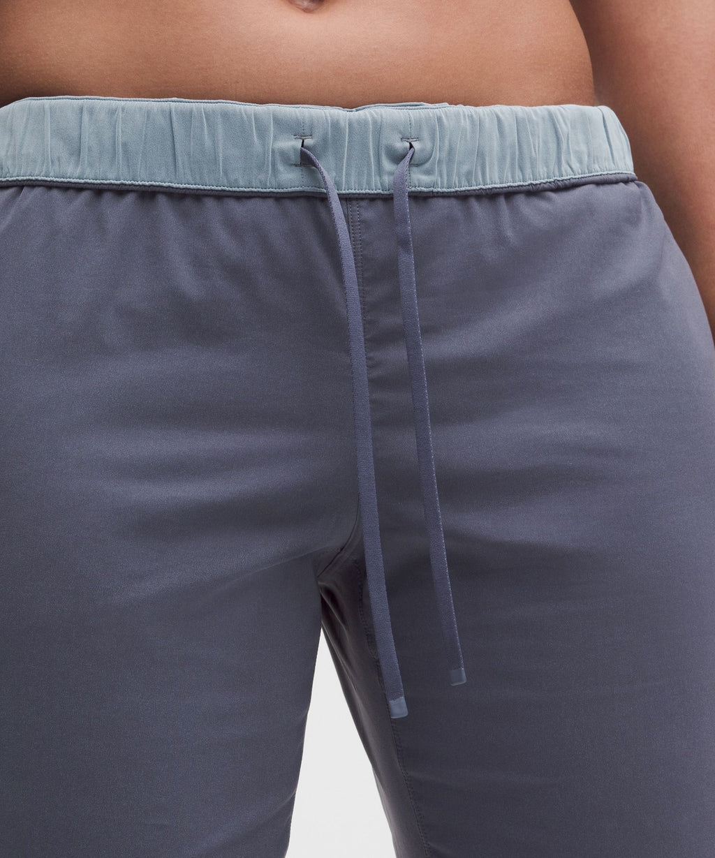 Two-Toned Mid-Rise Track Pant