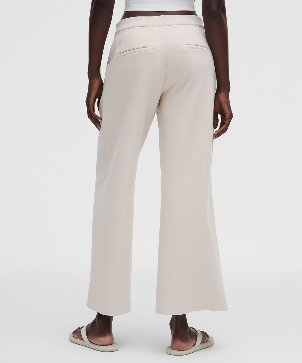 Daydrift Mid-Rise Cropped Wide-Leg TrouserTwill
