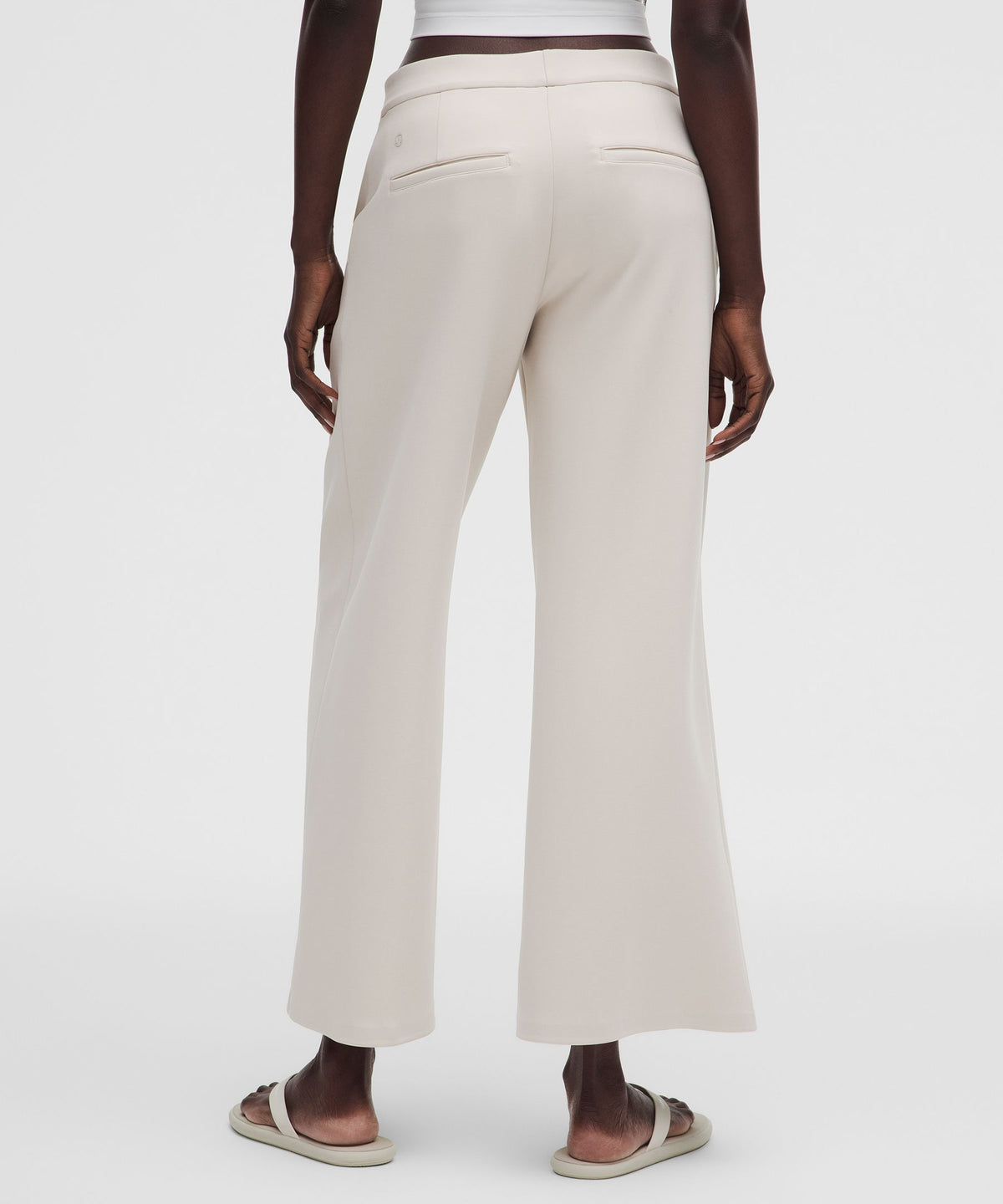Daydrift Mid-Rise Cropped Wide-Leg TrouserTwill