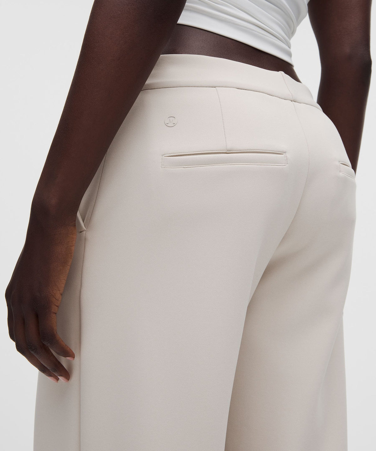 Daydrift Mid-Rise Cropped Wide-Leg TrouserTwill
