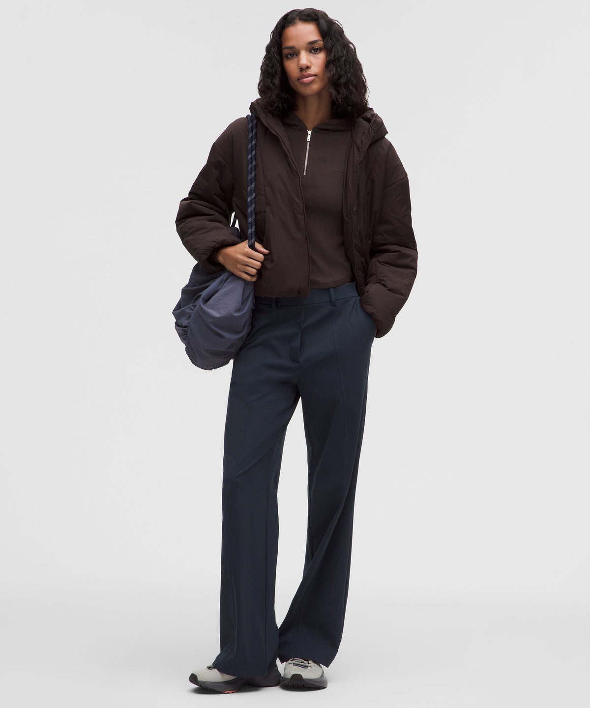 Daydrift Mid-Rise Stacked-Leg TrouserShort