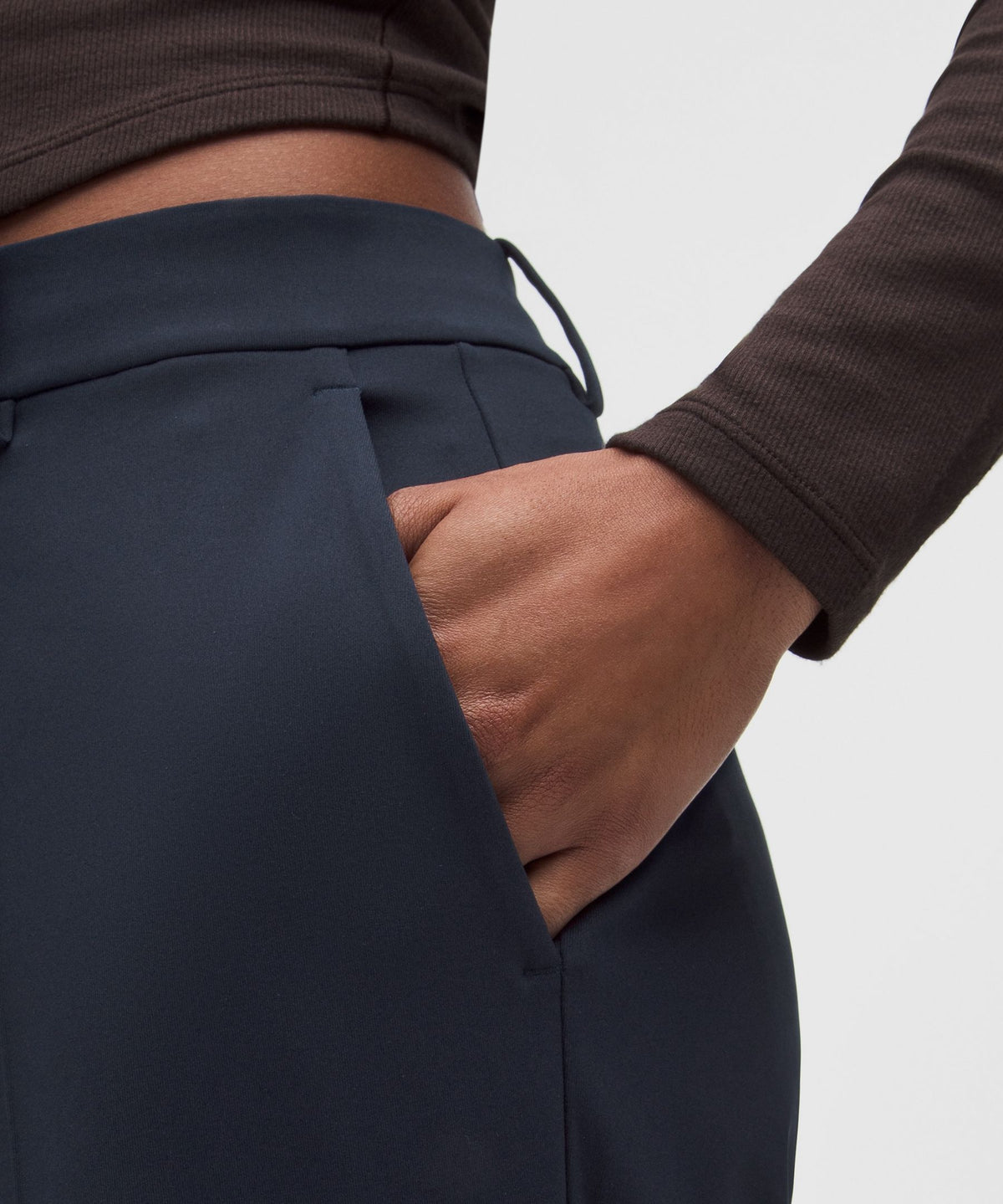 Daydrift Mid-Rise Stacked-Leg TrouserShort