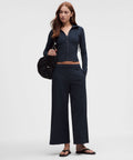 Daydrift Mid-Rise Cropped Wide-Leg TrouserShort