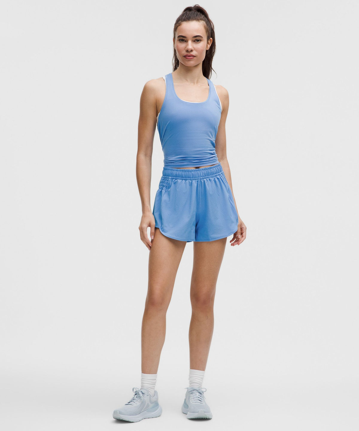 Ruched-Side High-Rise Short 3"
