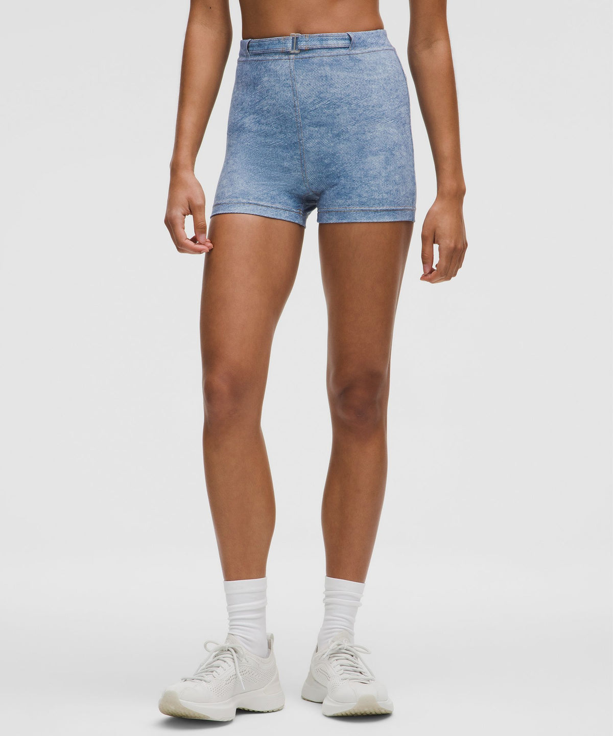 Everlux Denim-Print Short 3"Denim Dreams Set
