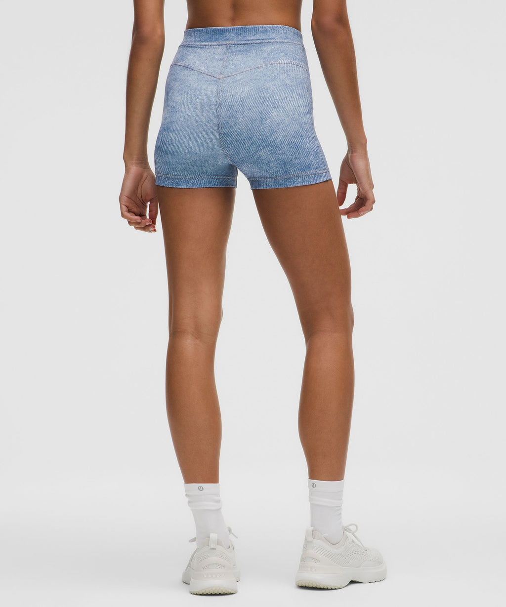 Everlux Denim-Print Short 3"Denim Dreams Set