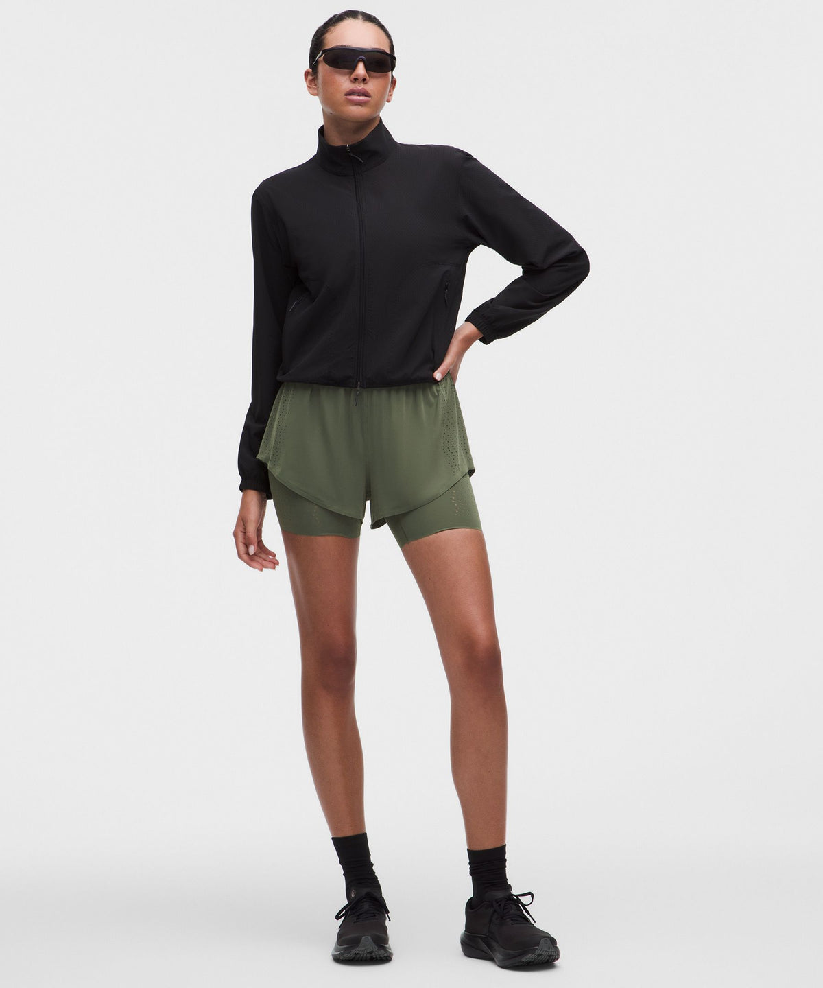 Sleek Perforated 2-in-1 High-Rise Short