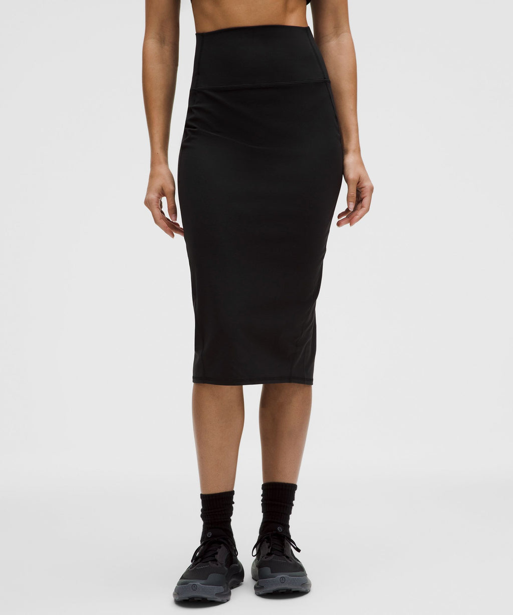 Nulu Slim-Fit High-Rise Midi Skirt