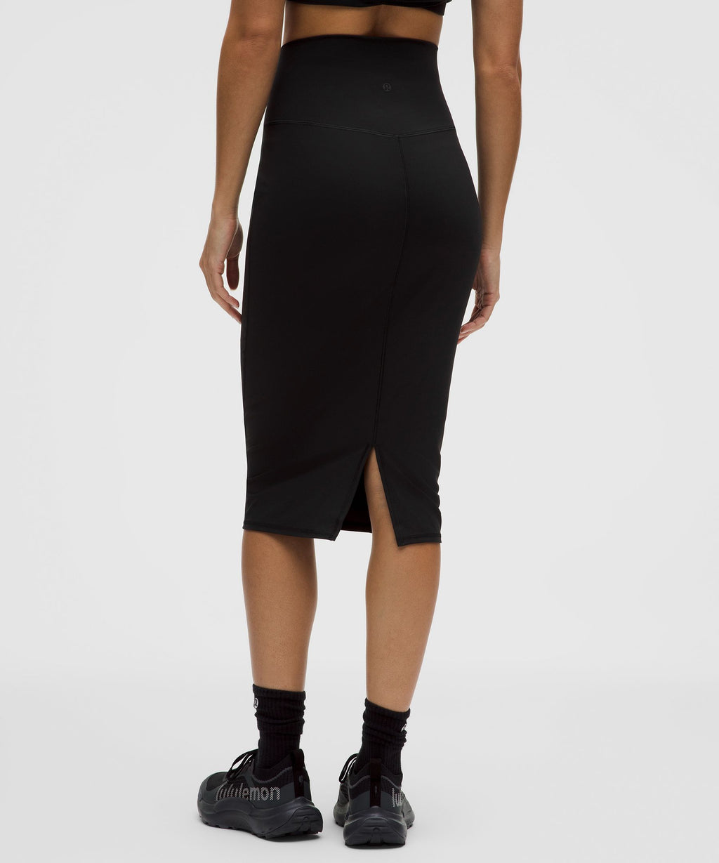 Nulu Slim-Fit High-Rise Midi Skirt