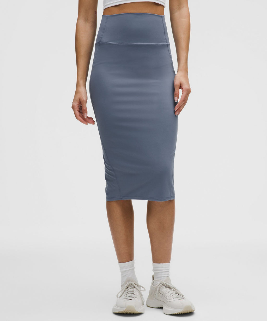 Nulu Slim-Fit High-Rise Midi Skirt