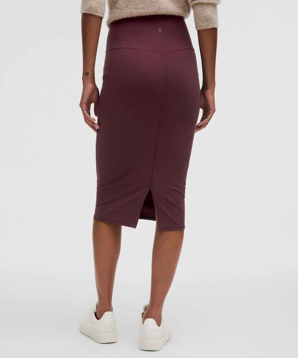 Nulu Slim-Fit High-Rise Midi Skirt