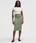 Nulu Slim-Fit High-Rise Midi Skirt
