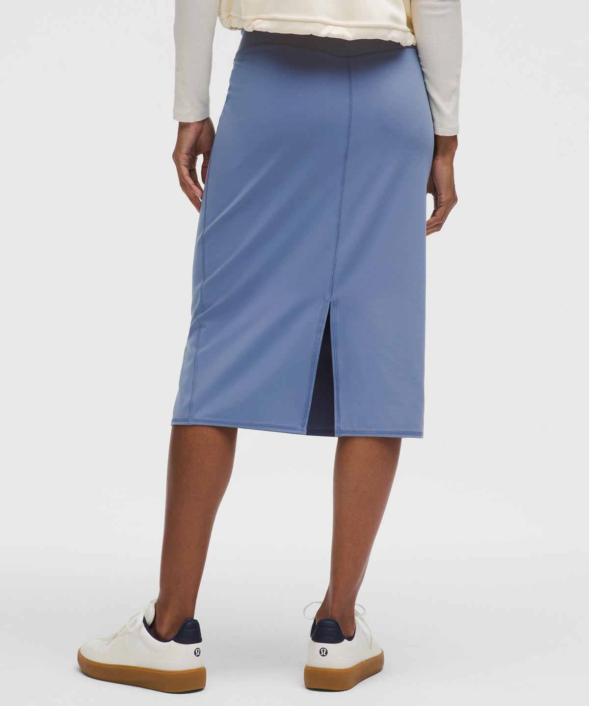 Nulu Slim-Fit High-Rise Midi Skirt