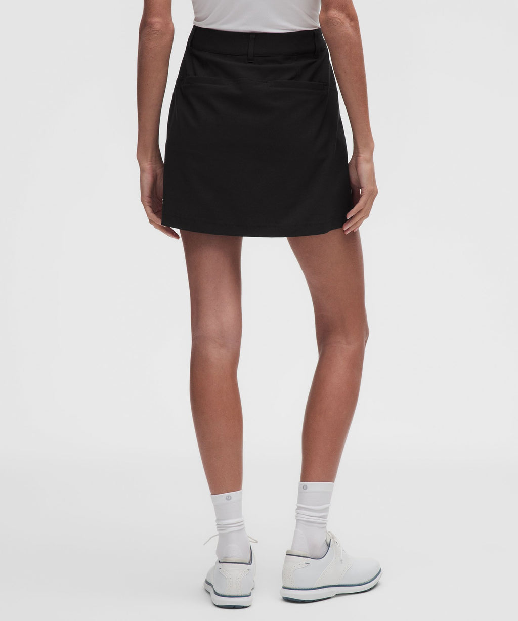 Stretch Twill Front Pleat Golf SkirtEmbroidered Logo