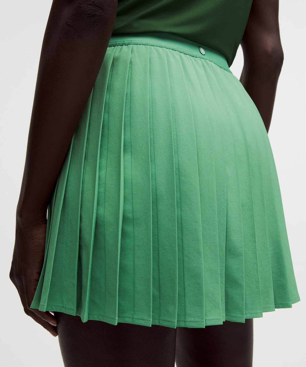 High-Rise Pleated Tennis SkirtLong