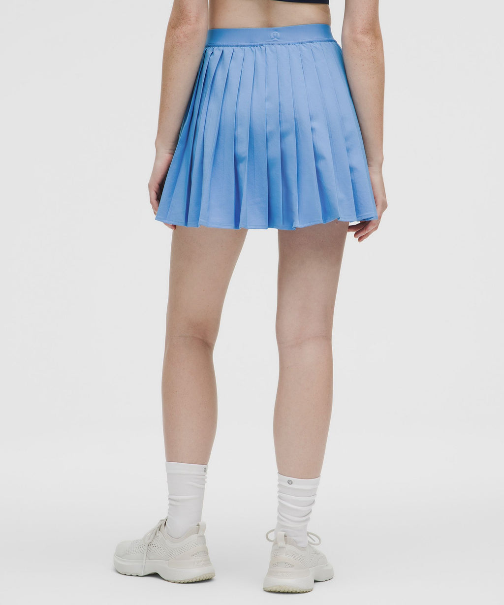 High-Rise Pleated Tennis SkirtLong