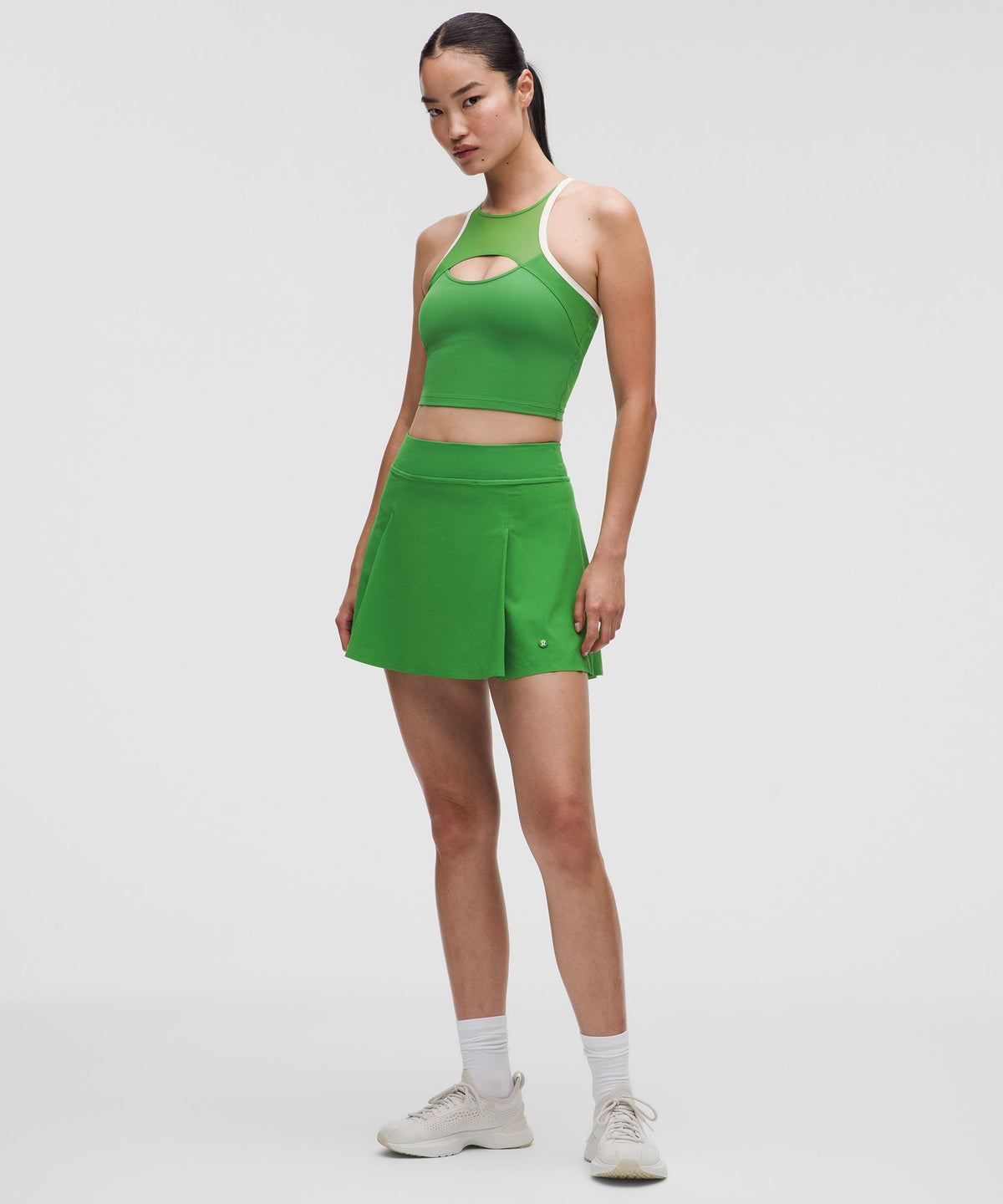A-Line Side-Pleat Tennis Skirt