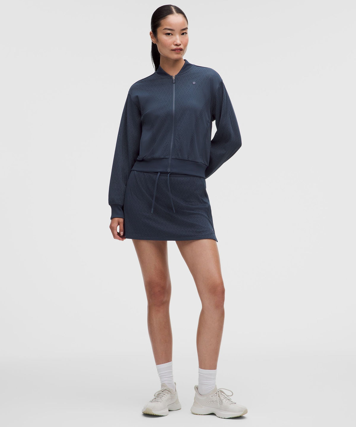 Ace Advantage High-Rise Knit Mesh Tennis Skirt