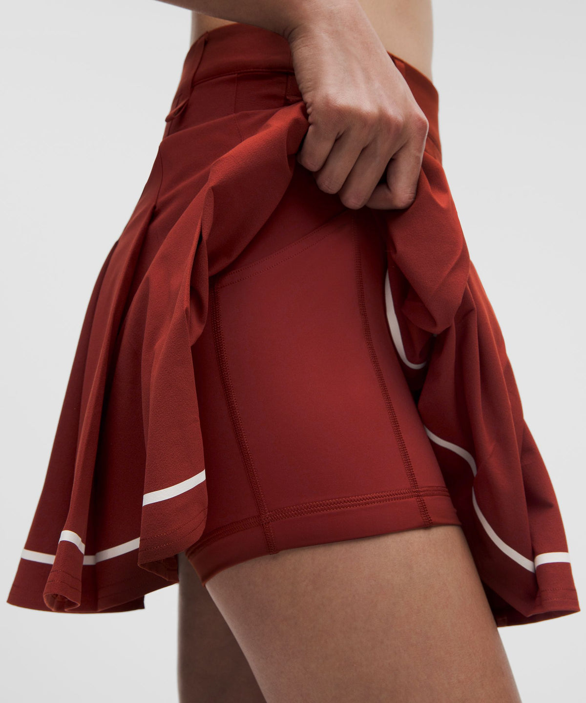 Box-Pleat High-Rise A-line Golf Skirt