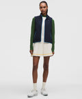 Box-Pleat High-Rise A-line Golf Skirt