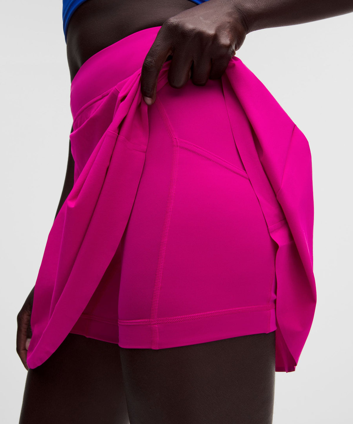 A-Line Side-Pleat Tennis SkirtLong