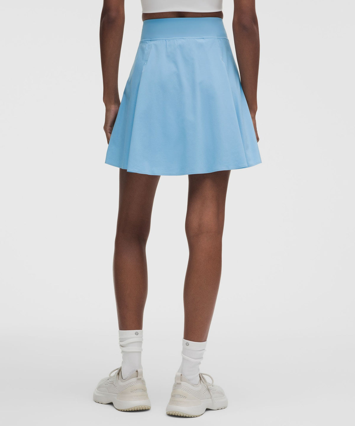 A-Line Side-Pleat Tennis SkirtLong