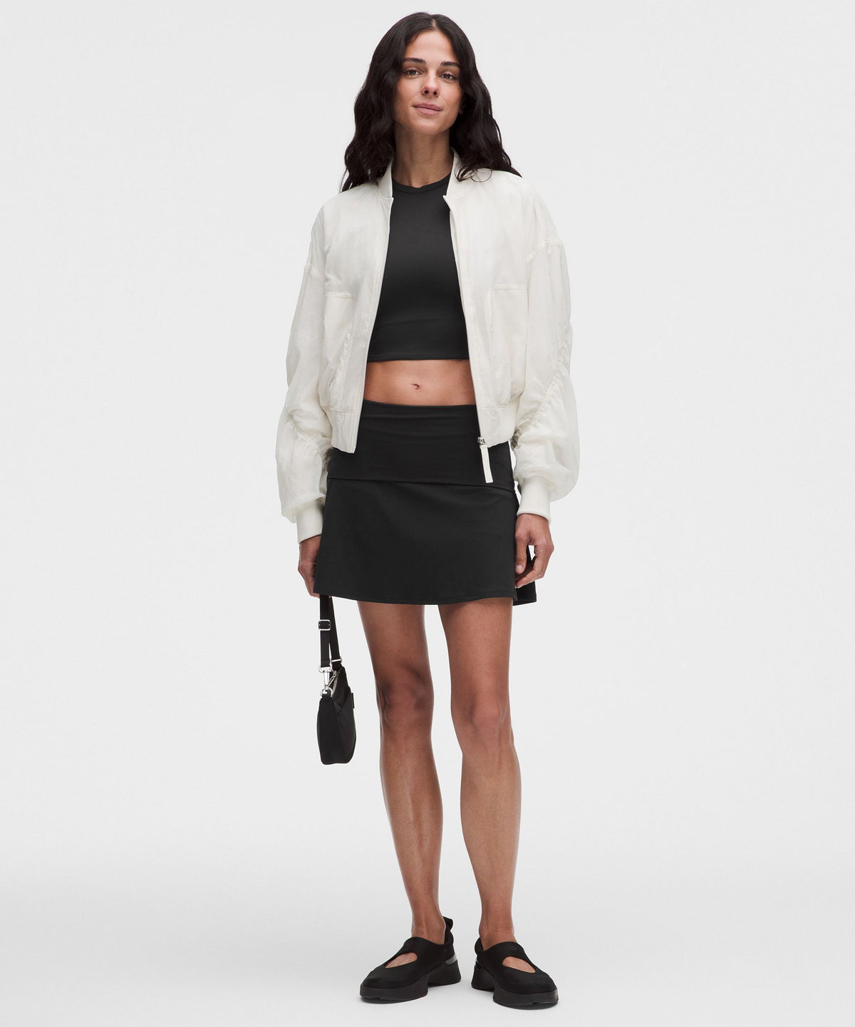 Groove Foldover Mid-Rise Mini Skirt