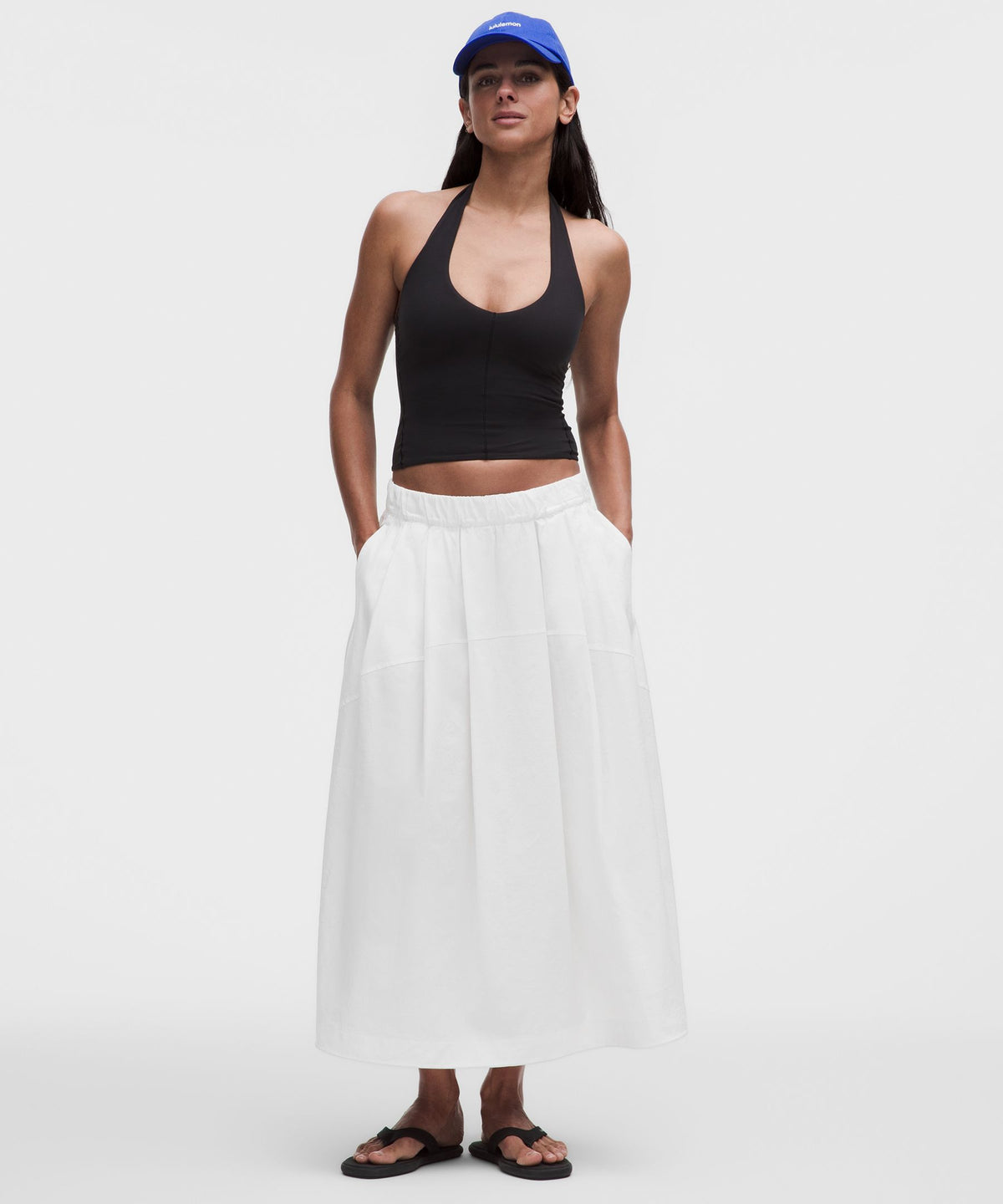 LuluLinen Adjustable-Hem Maxi Skirt