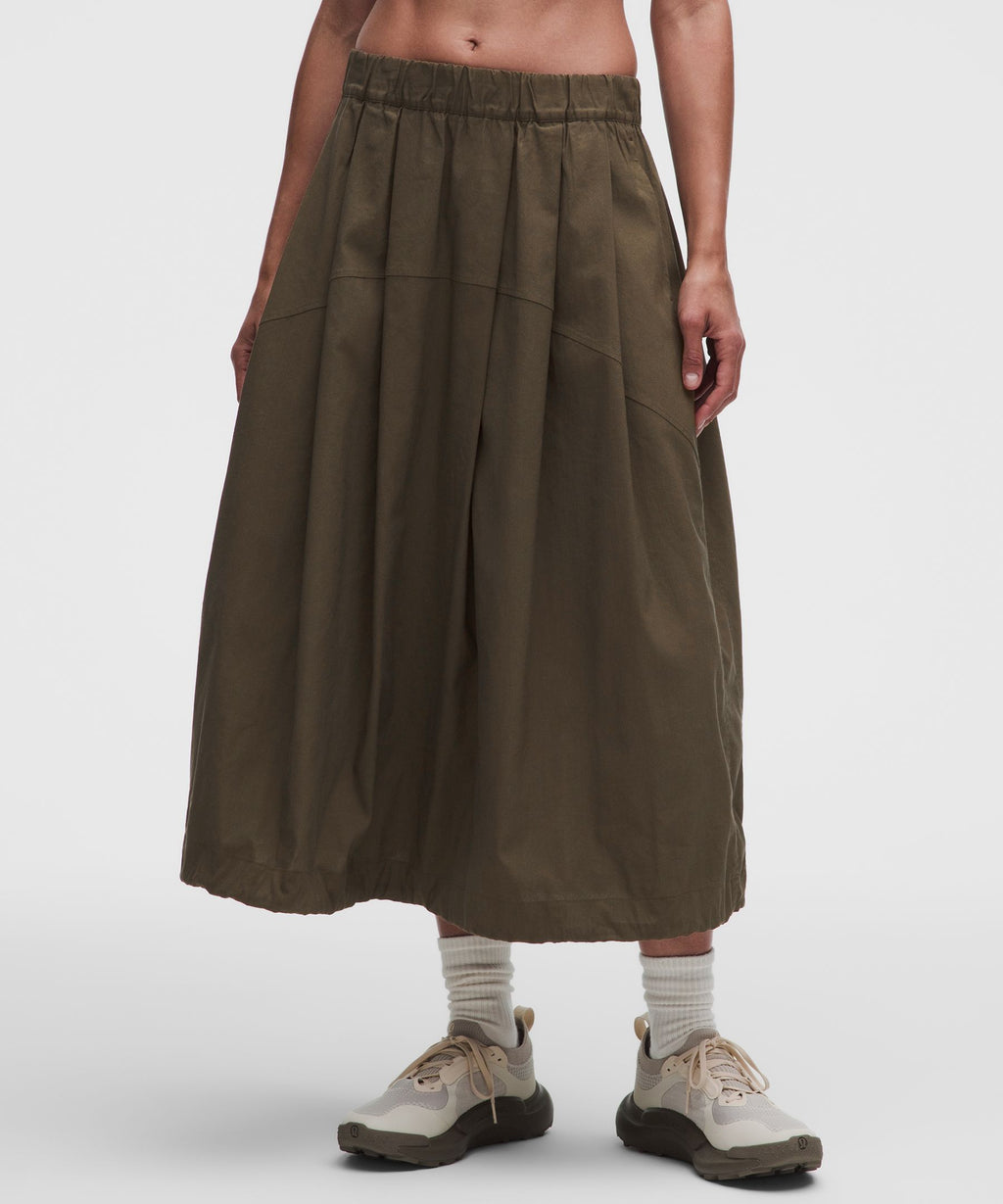 LuluLinen Adjustable-Hem Maxi Skirt