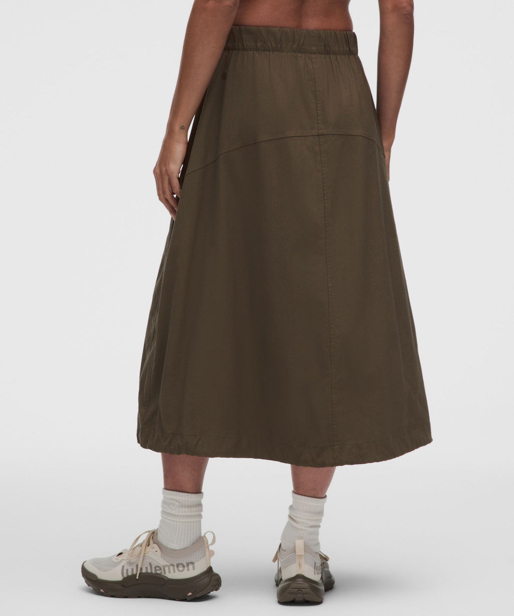 LuluLinen Adjustable-Hem Maxi Skirt
