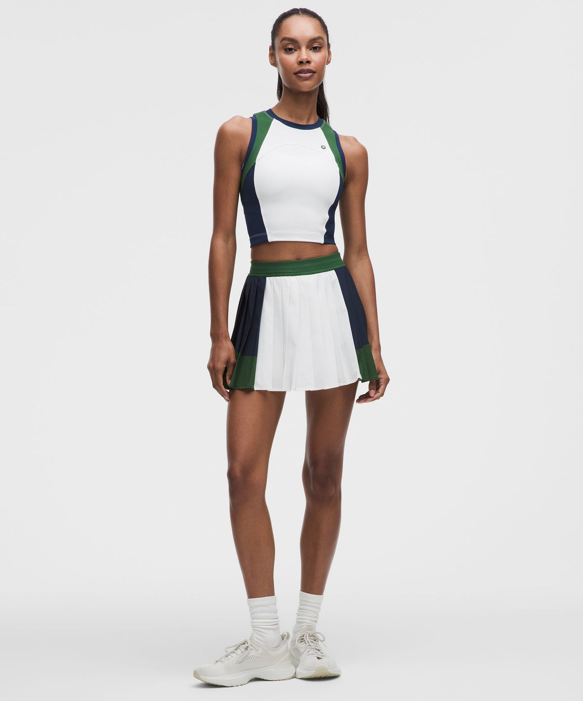 Court Champ Pleated High-Rise Tennis Skirt