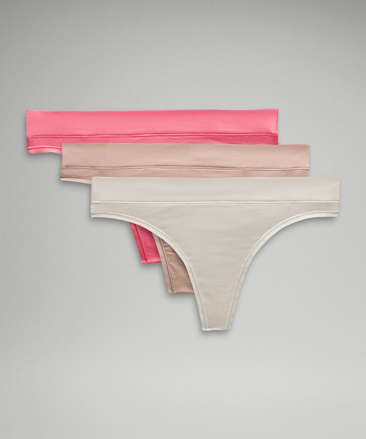 UnderEase Mid-Rise Thong Underwear3 Pack