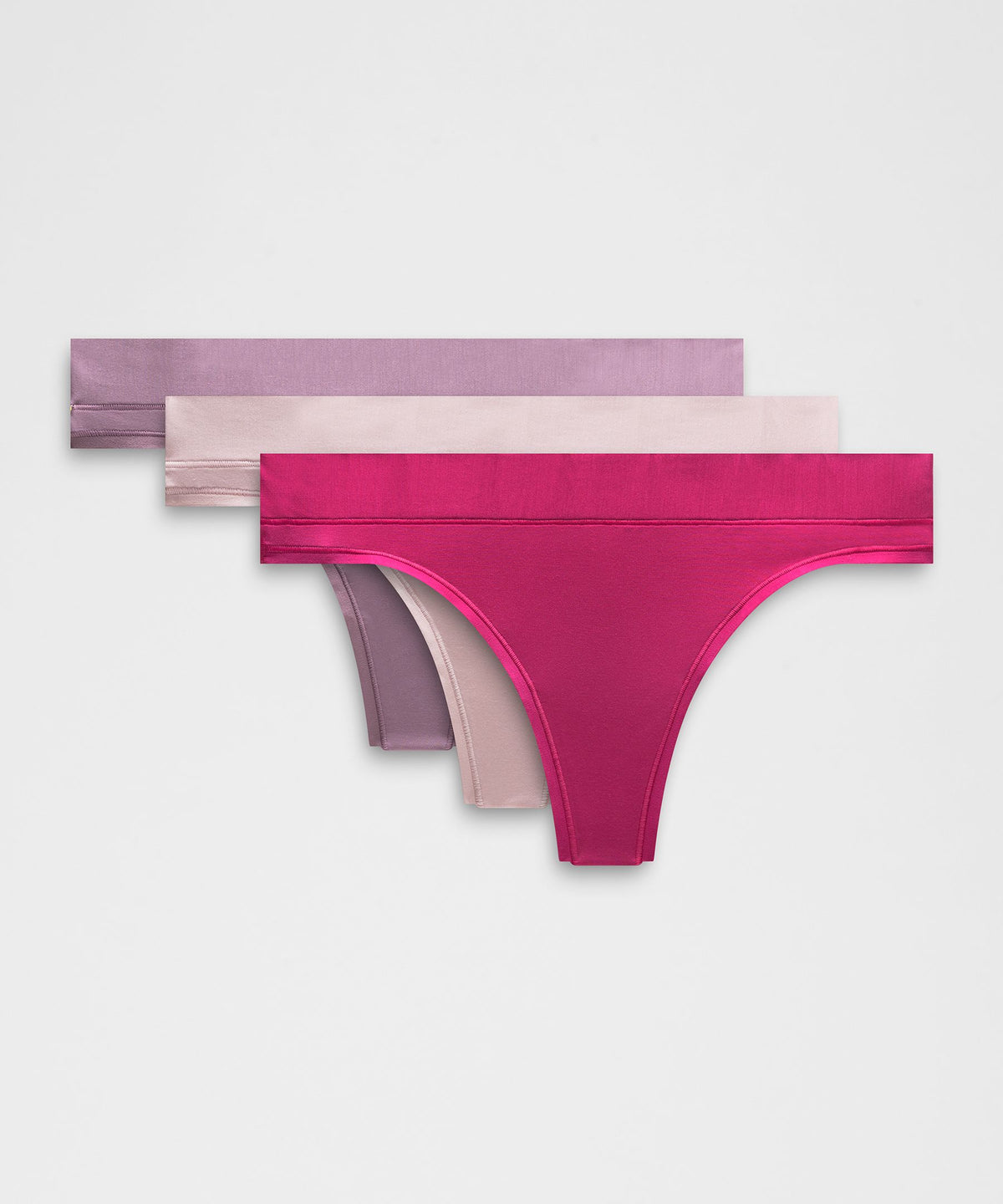 UnderEase Mid-Rise Thong Underwear3 Pack