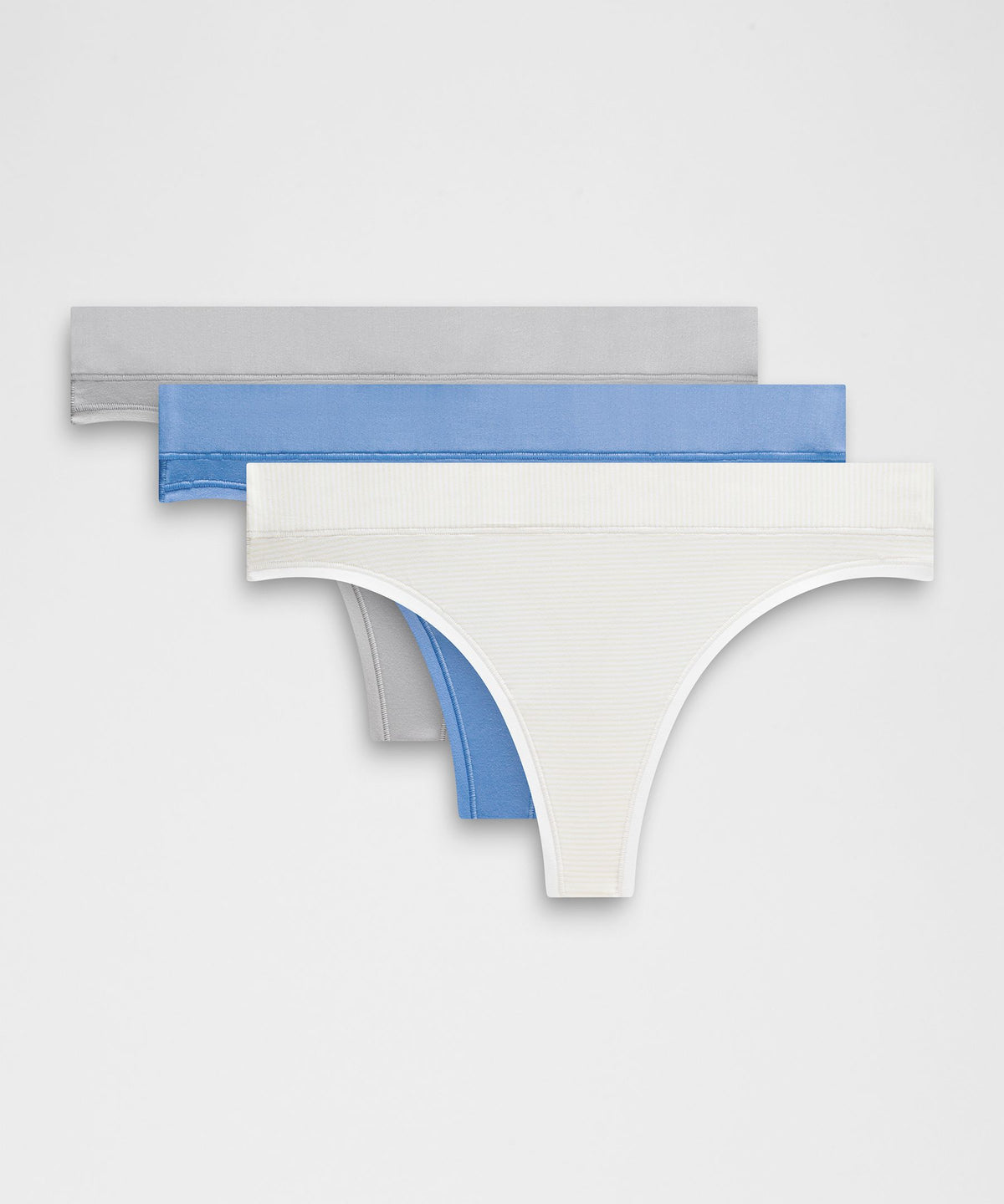 UnderEase Mid-Rise Thong Underwear3 Pack